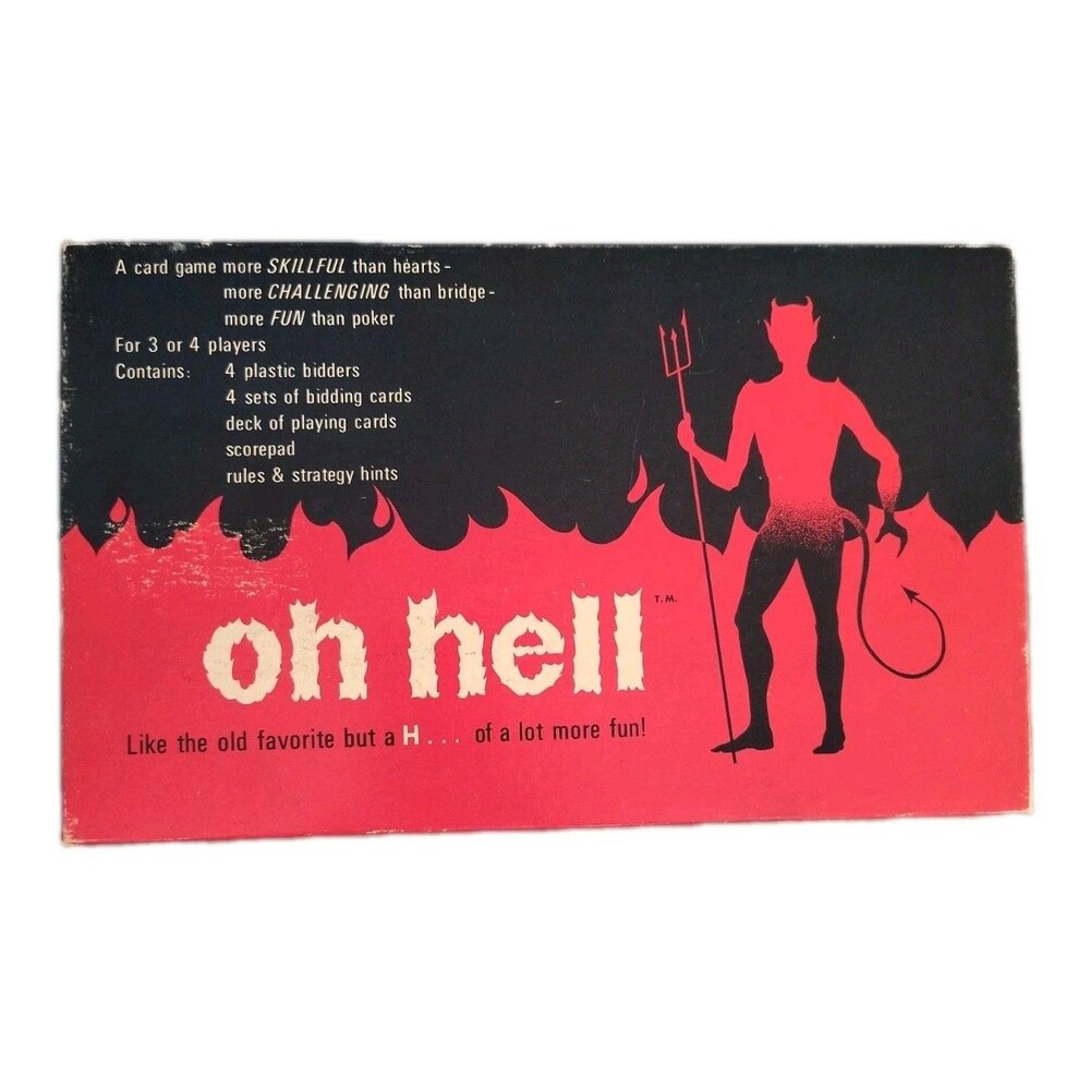 OH HELL ~ VINTAGE CARD GAME ~ CADACO ~ BOXED ~ COMPLETE